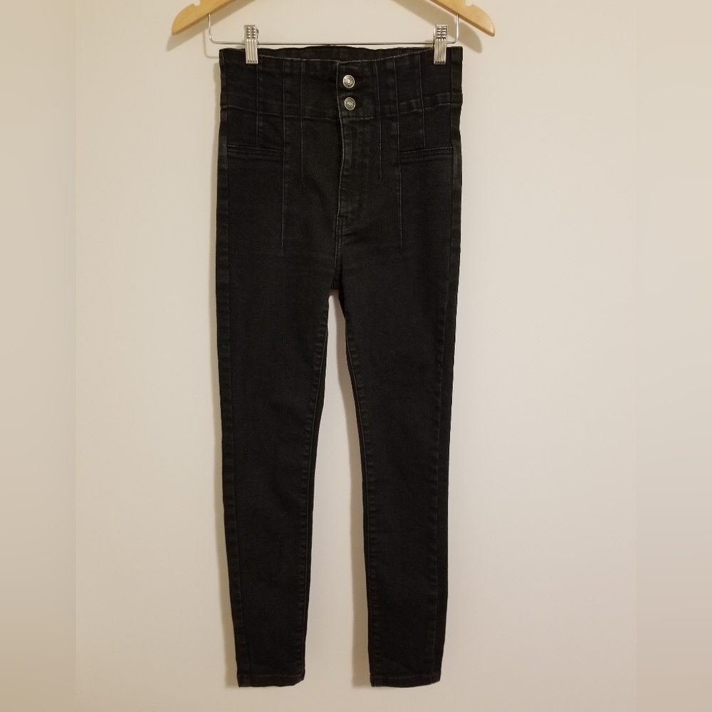 We The Free Women's Size 27 Black Jayde High-Rise Skinny Jeans